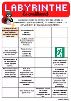 Aperçu - Feuilles d'exercices - Jeu du labyrinthe - Le conditionnel - Français - Page 1