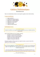 Aperçu - Apprentissages en autonomie - Galettes mathématiques - Page 1