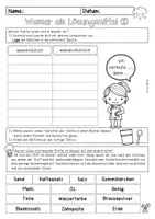 Vorschau - Arbeitsblätter - Wasser Eigenschaften, Schwimmen und Sinken, Lösungsmittel - Seite 3