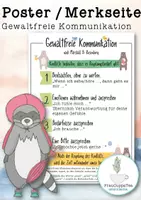 Vorschau - Poster - Gewaltfreie Kommunikation Poster FrauCuppaTea - Deckblatt
