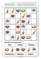 Vorschau - Spiele - Musik 🎶 Instrumente 🪗 Sudoku für Kinder + Bildkarten - Seite 3