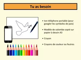 Aperçu - Préparation de séance / Séance complète - Colombe de la paix avec modèle (Keynote/PowerPoint/PDF) - Page 3