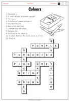 Vorschau - Arbeitsblätter - Colours - Crossword (differenziert) - Seite 2