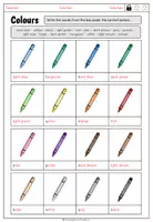 Vorschau - Arbeitsblätter - Colours - Vocabulary Worksheet (differenziert) - Seite 2