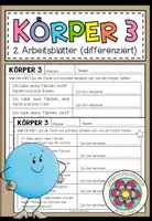 Vorschau - Arbeitsblätter - KÖRPER Eigenschaften - 2 Arbeitsblätter (differenziert) - Deckblatt