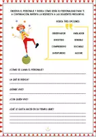 Vista previa - Hojas de trabajo - Escritura creativa - descripción de personajes - página 2