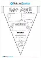 Vorschau - Arbeitsblätter - Monat April: Wimpel - Seite 1