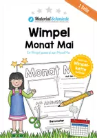 Vorschau - Arbeitsblätter - Monat Mai: Wimpel - Deckblatt