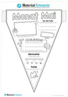 Vorschau - Arbeitsblätter - Monat Mai: Wimpel - Seite 1