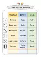 Vista previa - Refuerzo / NEE / Materiales de apoyo - PLANTILLA DE ESCRITURA CREATIVA - página 1