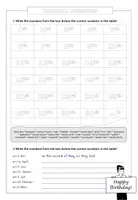 Vorschau - Arbeitsblätter - Ordinal numbers & months - Word File + Speaking Activity - Seite 1