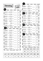 Vorschau - Arbeitsblätter - 3 x Wochenhausaufgabe Rechendetektiv, ZR1000 (Addition und Subtraktion) - Seite 2