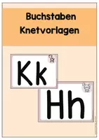 Vorschau - Stationenlernen - Buchstaben Knetvorlagen - Seite 1