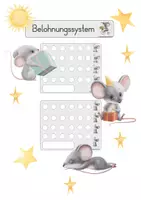 Vorschau - Lehrpläne/Lehrermaterial - Klassenorganisation: Belohnungssystem Motiv Maus - Deckblatt