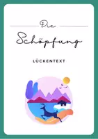 Vorschau - Arbeitsblätter - Schöpfung Lückentext - Seite 1