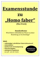 Vorschau - Stundenentwürfe - Examensentwurf "Homo faber" UPP/ Examen / Lehrprobe - Deckblatt