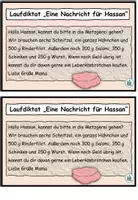 Aperçu - Feuilles d'exercices - Dictée en continu "Eine Nachricht für Hassan" ( Metzgerei ) Allemand - Page 2