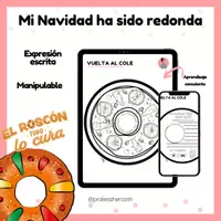 Vista previa - Manualidades / Dibujos para colorear - mi Navidad ha sido redonda - Portada