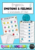 Vorschau - Arbeitsblätter - Emotions and Feelings - Worksheets - Deckblatt