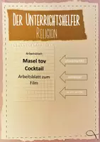 Vorschau - Arbeitsblätter - Masel Tov Cocktail - Arbeitsblatt zum Film - Deckblatt
