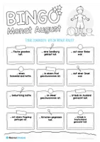 Vorschau - Arbeitsblätter - Monat August: Bingo - Seite 1