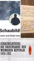 Vorschau - Präsentationen/Tafelbilder - Die Krisenjahre der Weimarer Republik1919-23 im animierten PowerPoint-Schaubild - Deckblatt