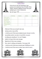 Vorschau - Spiele - Visite à Paris -Logical für den Französisch-Unterricht - Deckblatt