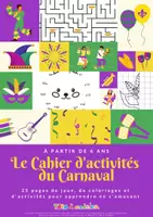 Aperçu - Jeux - Cahier d'activités du Carnaval et de Mardi gras - Page de couverture