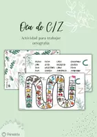 Vista previa - Juegos / Gamificación - Oca ortográfica de C/Z - Portada