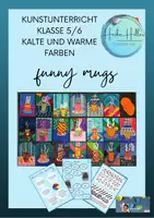 Vorschau - Stundenentwürfe - 🎨funny mugs _ Kalte und warme Farben _ Theorie und Praxis - Deckblatt