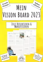 Vorschau - Arbeitsblätter - Mein Vision Board- Ziele und Wünsche visualisieren (fachübergreifend) - Deckblatt