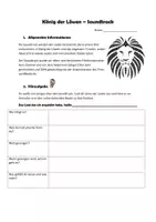 Vorschau - Arbeitsblätter - König der Löwen Soundtrack Arbeistblatt - Seite 1