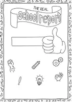 Vorschau - Mal- und Bastelvorlagen - The real school report 🎓 💛 - encouraging words - Das Wahre Zeugnis - Seite 3
