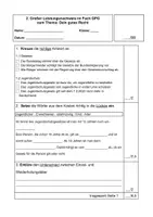 Vorschau - Klassenarbeiten - Dein gutes Recht?! Leistungsnachweis zum Thema Jugendschutz - Deckblatt