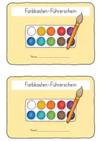 Vorschau - Arbeitsblätter - Farbkasten/ Wasserfarben Führerschein - Seite 2