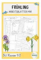 Vorschau - Arbeitsblätter - XXL Materialpaket Frühling Tulpe Frühblüher - Deckblatt