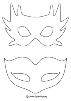 Vorschau - selbst erstellte Cliparts/Grafiken - Kreatives Faschings-Set – Ausmalbilder und Bastelvorlagen - Seite 3