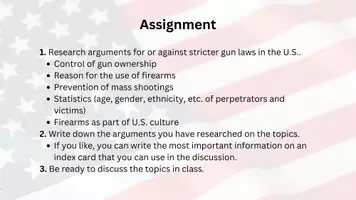 Vorschau - Stundenentwürfe - Stricter gun control in the U.S.? - Seite 3