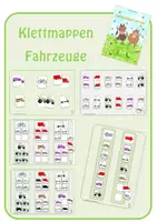Vorschau - Stationenlernen - Klettmappen: Fahrzeuge - Deckblatt