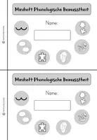 Vorschau - Arbeitsblätter - Miniheft zur phonologischen Bewusstheit (Silben, Reime, Anlaute...) - Seite 3