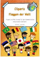 Vorschau - selbst erstellte Cliparts/Grafiken - Cliparts Flaggen der Welt - Deckblatt
