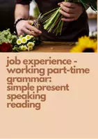 Vorschau - Arbeitsblätter - Simple present (differenziert) working part time - Deckblatt