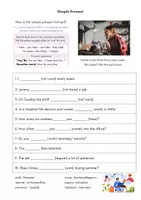Vorschau - Arbeitsblätter - Simple present (differenziert) working part time - Seite 3
