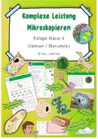 Vorschau - Arbeitsblätter - Komplexe Leistung Mikroskopieren - Deckblatt