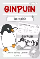 Vorschau - Arbeitsblätter - Übungsheft mit Wortspielen am Beispiel von "Ginpuin" - Deckblatt