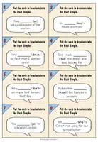 Vorschau - Arbeitsblätter - Irregular Verbs - Task Cards & Answer Sheet - Seite 1