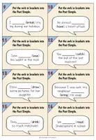Vorschau - Arbeitsblätter - Irregular Verbs - Task Cards & Answer Sheet - Seite 2