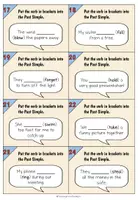 Vorschau - Arbeitsblätter - Irregular Verbs - Task Cards & Answer Sheet - Seite 3