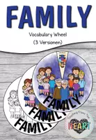 Vorschau - Mal- und Bastelvorlagen - Family - Vocabulary Wheel - Deckblatt