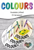 Vorschau - Mal- und Bastelvorlagen - Colours - Vocabulary Wheel (3 Versionen) - Deckblatt